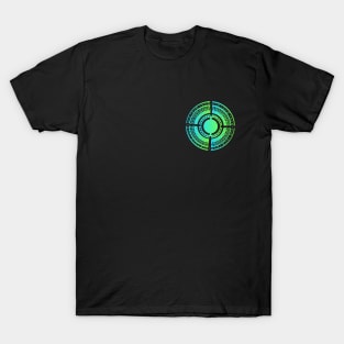 Viking protection rune tattoo style colorful T-Shirt